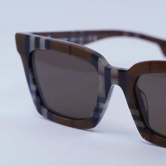 Burberry BE4392U 396673 Sunglasses Check Brown Frame, Brown Lenses